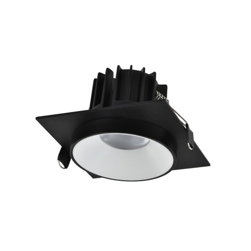 ST758.438.10 Св-к встр. Черный, Белый LED 1*10W 3000K 700Lm Ra&gt;90 36° IP44 D79xH61 85-265V Встраиваемые светильники