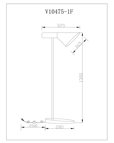 Торшер Moderli V10475-1F Turin