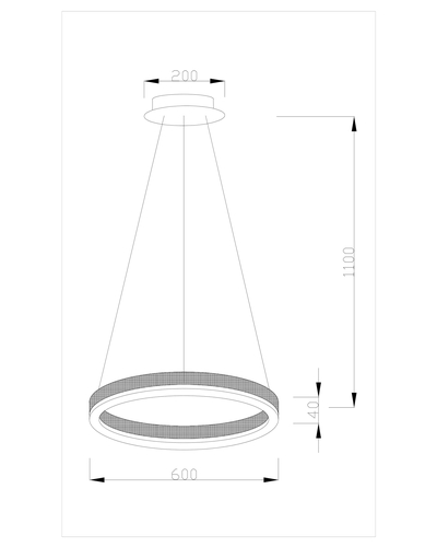 Светодиодная подвесная люстра Moderli V1752-PL Bona LED*38W