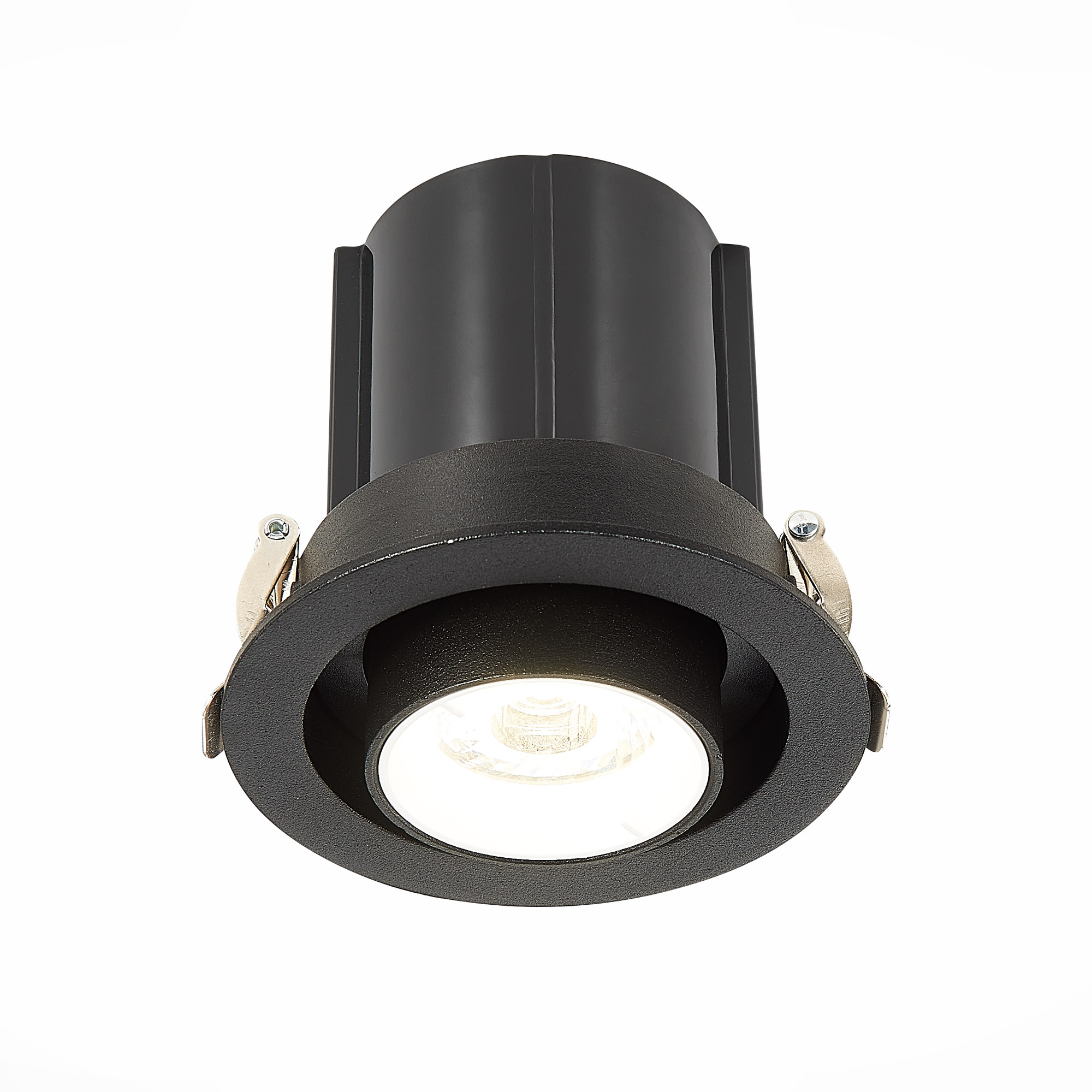 ST702.438.12 Св-к встр. Черный LED 1*12W 3000K 900Lm Ra80 24° IP20 D90xH92 180-240V Встраиваемые светильники