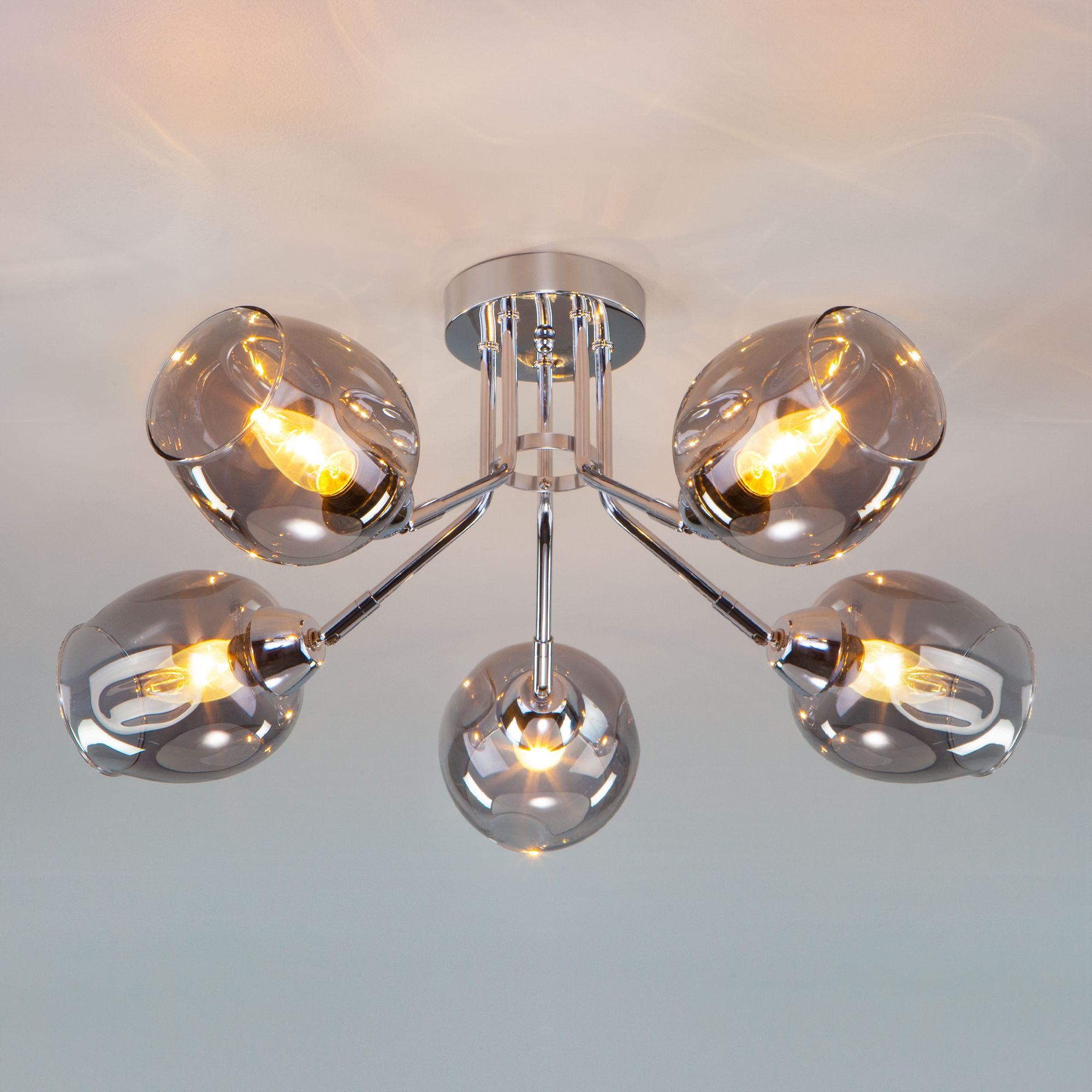 Потолочный светильник Eurosvet 30164/5 хром