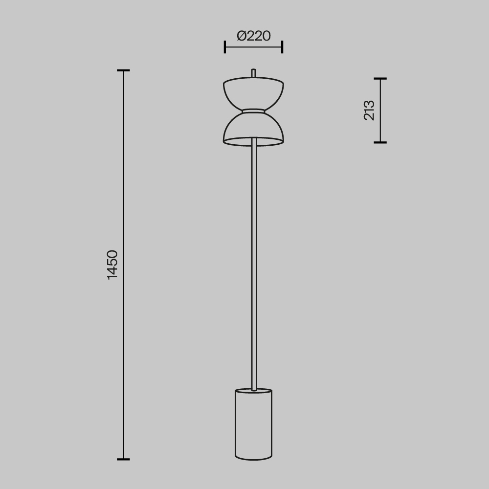 Напольный светильник (торшер) Maytoni MOD178FL-L11B3K