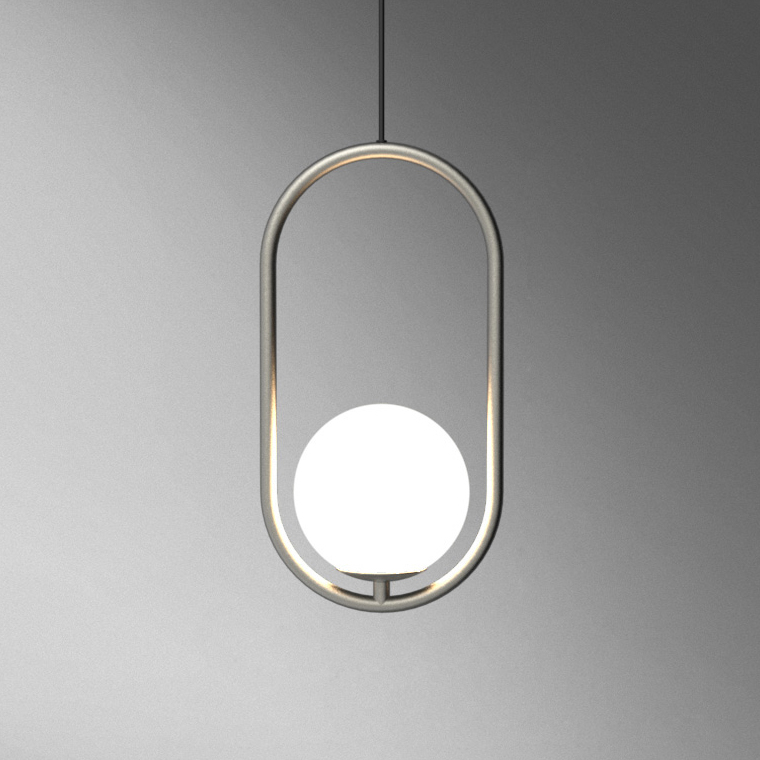 Подвесной светильник Matthew McCormick hoop 40 Silver MILA Pendant 179965-22