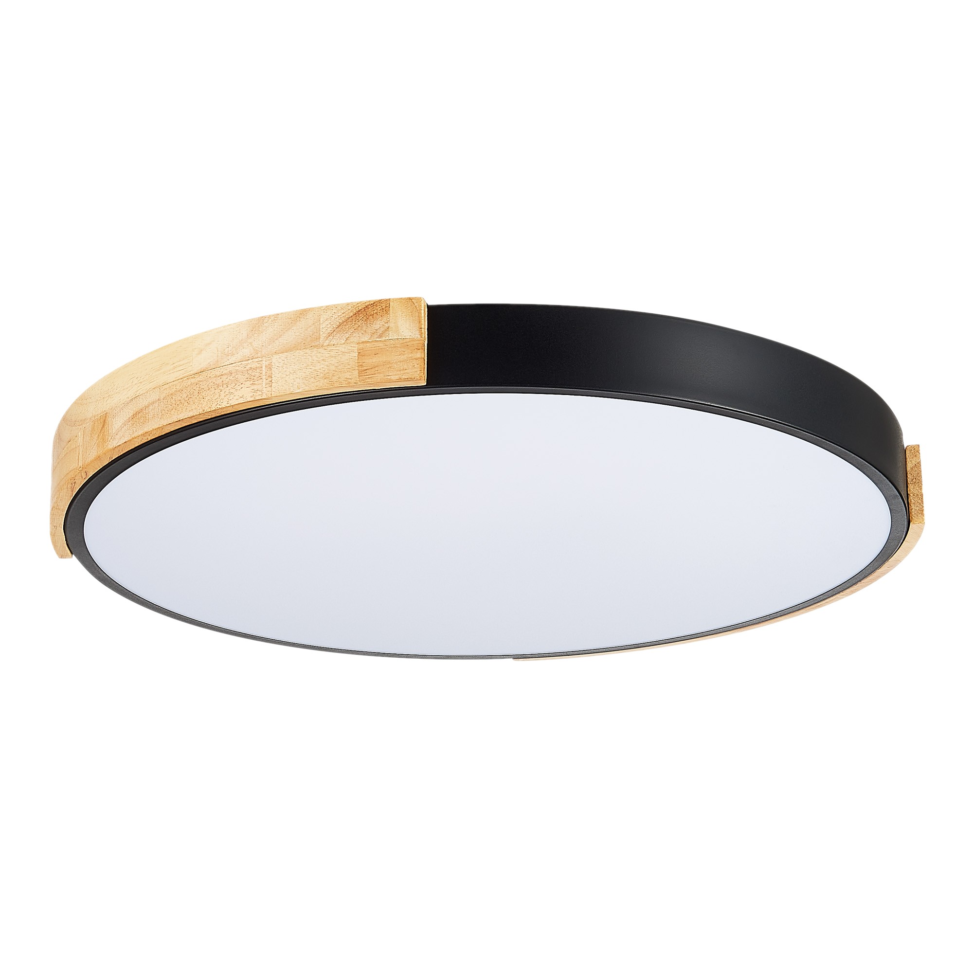 SLE201342-01 Светильник потолочный Черный, Светлое дерево/Белый LED 1*40W 3000K/4000K/6000K ДЕЛИА