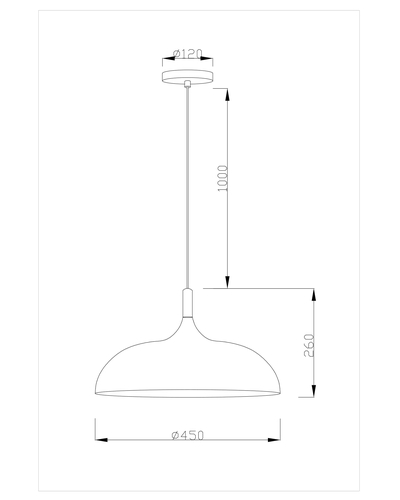 Подвесной светильник Moderli V1331-P Hygo 1*E27*60W