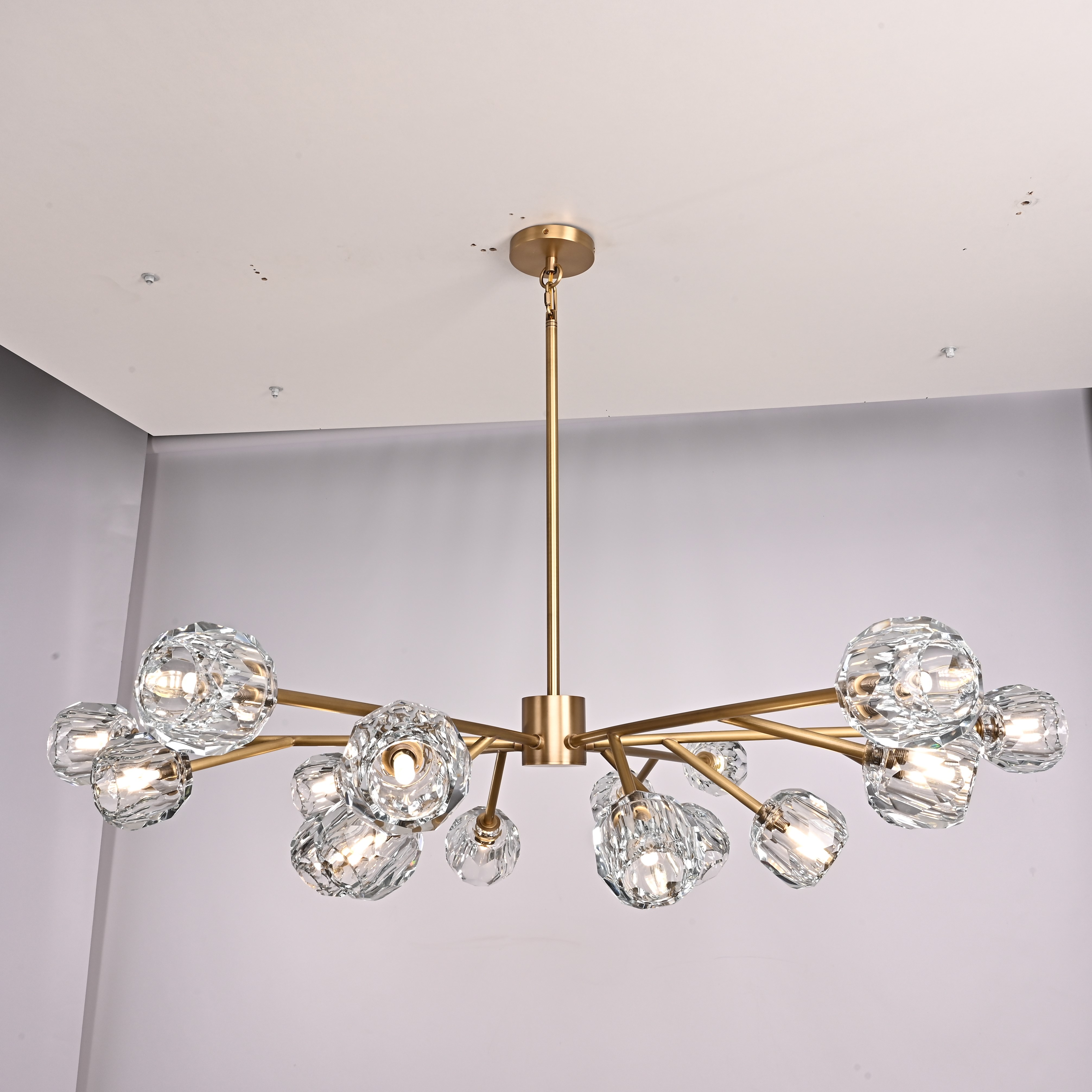 Люстра на штанге Boule De Cristal Round Chandelier 18 84757-22