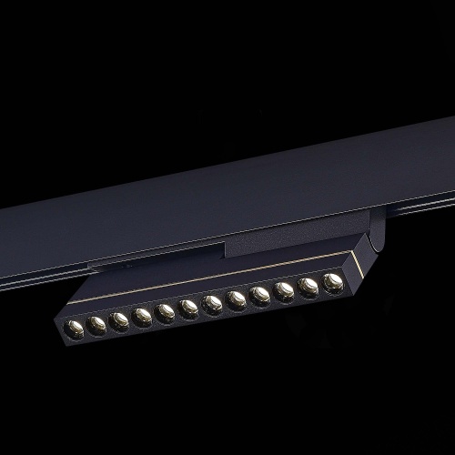 ST805.446.12 Магнитный трековый светильник Черный LED 1*12W 4000K 450Lm Ra&gt;90 36° IP20 L220xW22xH117 SKYLINE 48