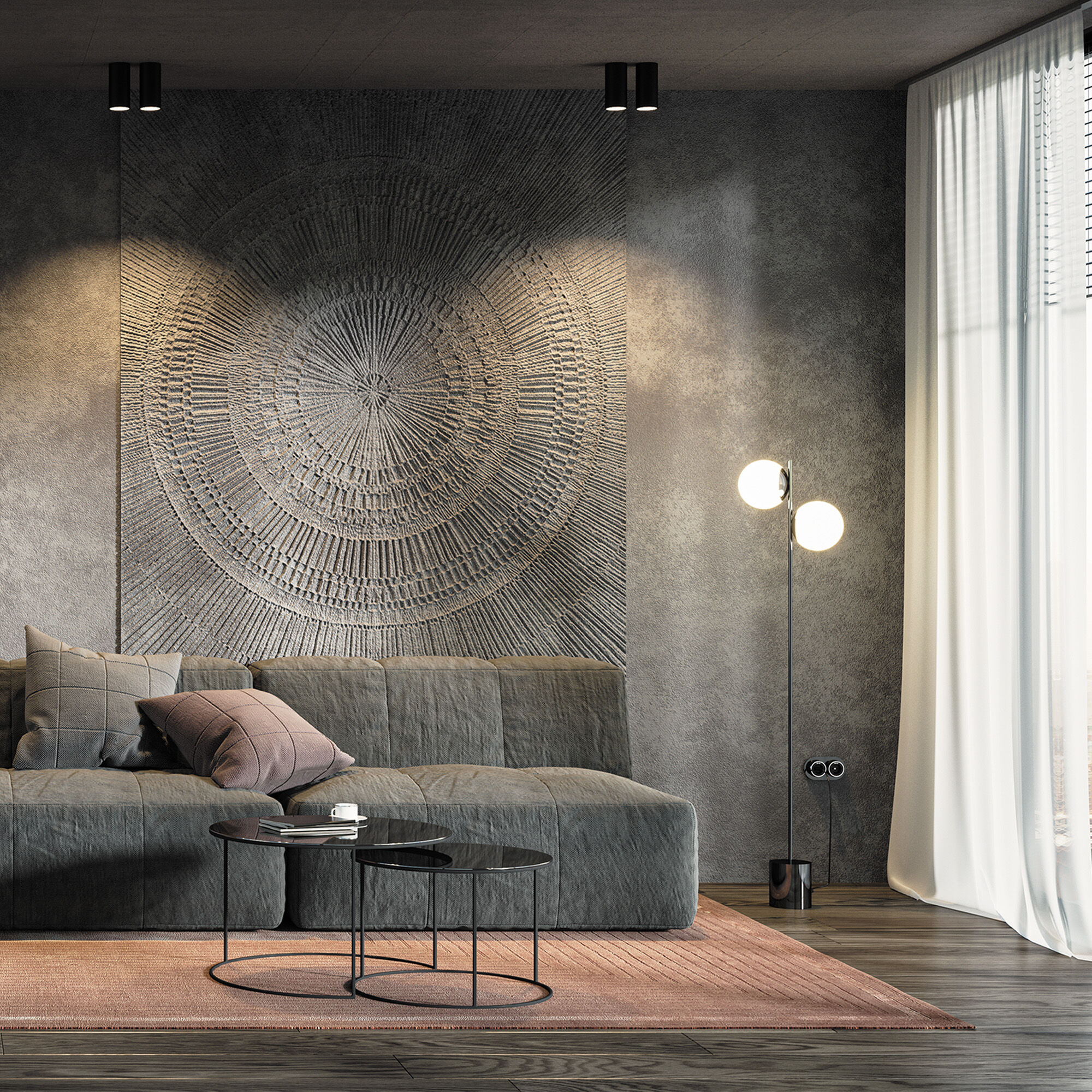 Напольный светильник черный Eurosvet 01158/2