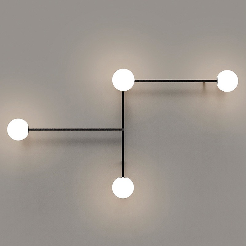 Настенный светильник LINES 4 Black 189565-26