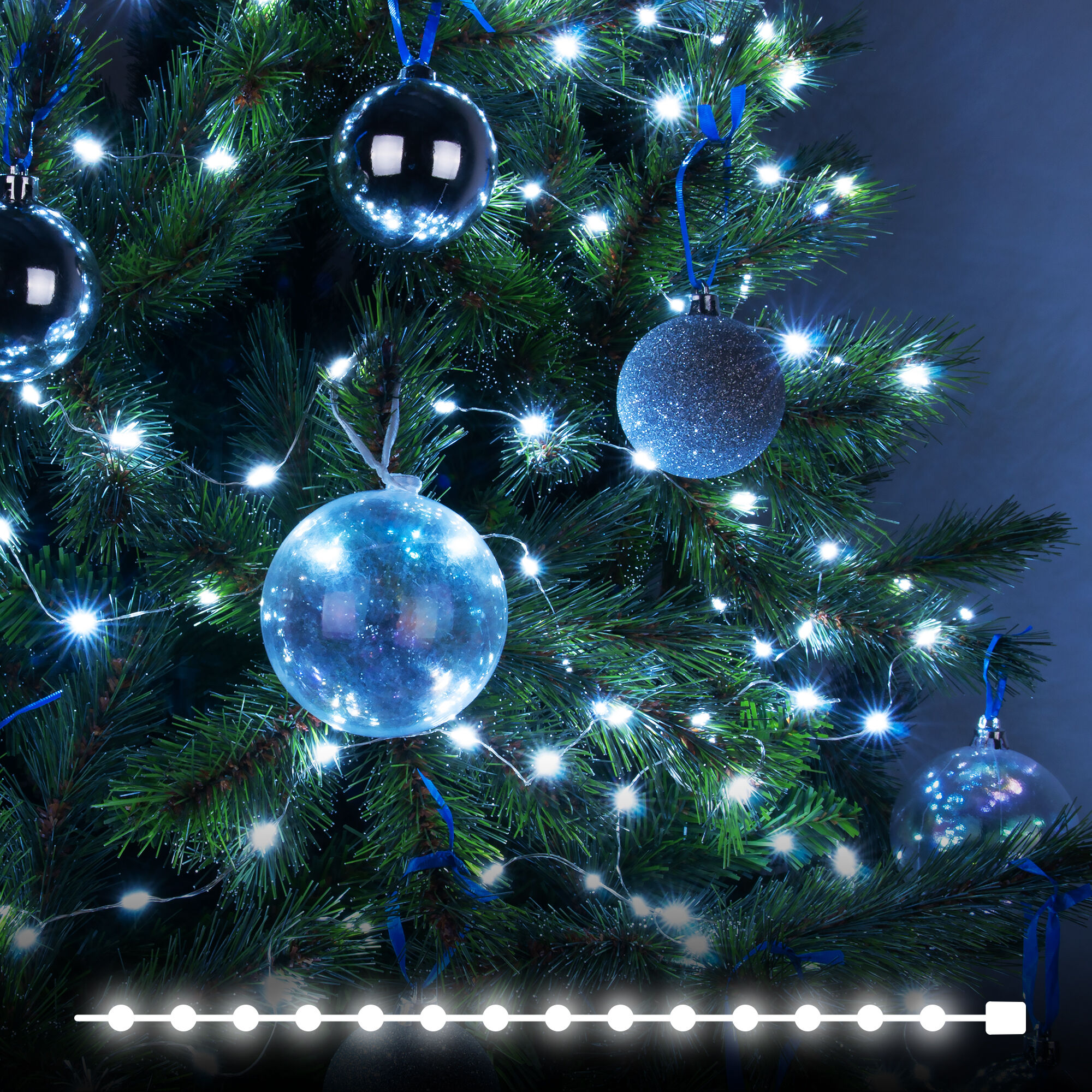 Гирлянда бытовая электрическая нить Eurosvet 400-009 белый