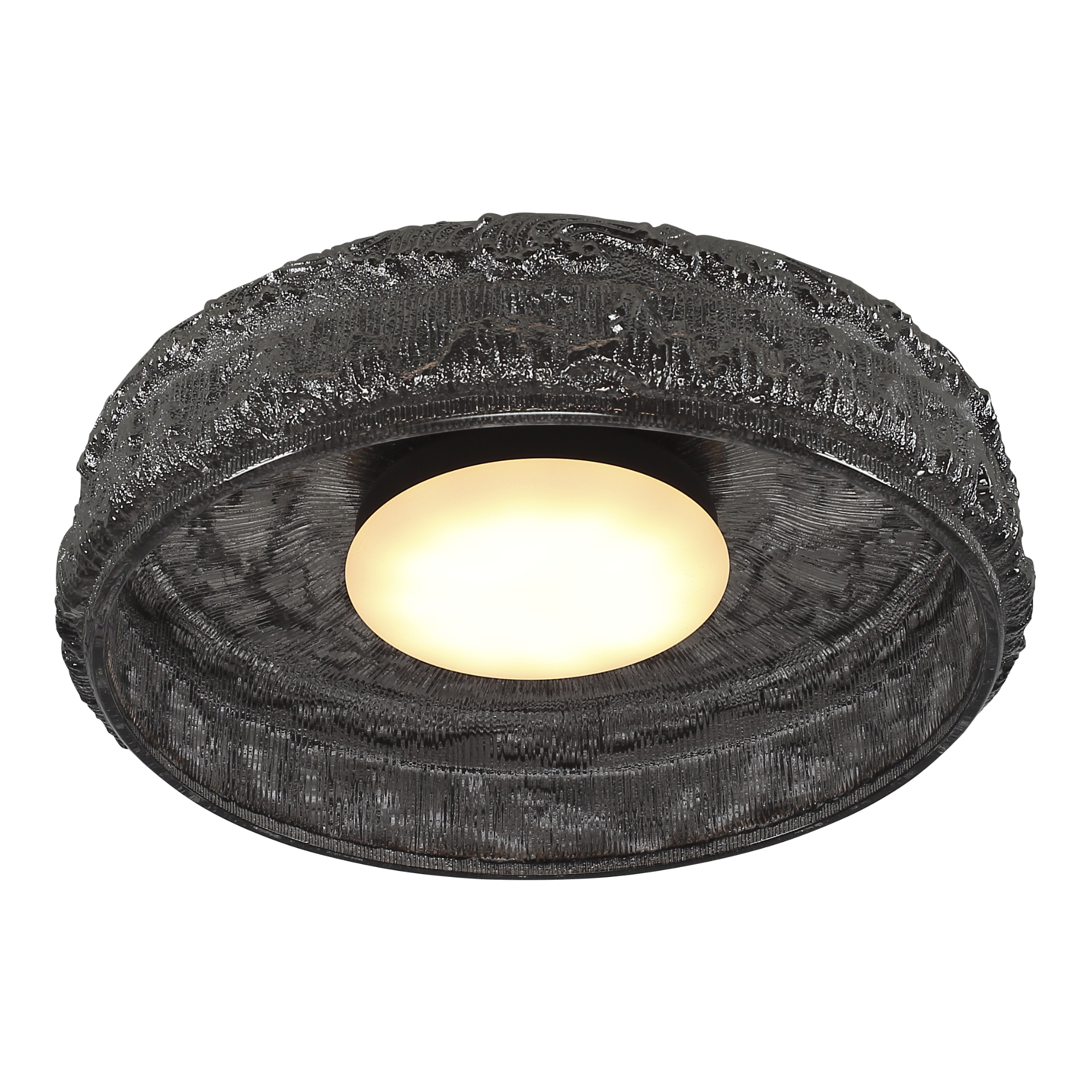 SL6143.412.01 Светильник потолочный ST-Luce черный/дымчатый LED 1*15W 4000K АНТИК