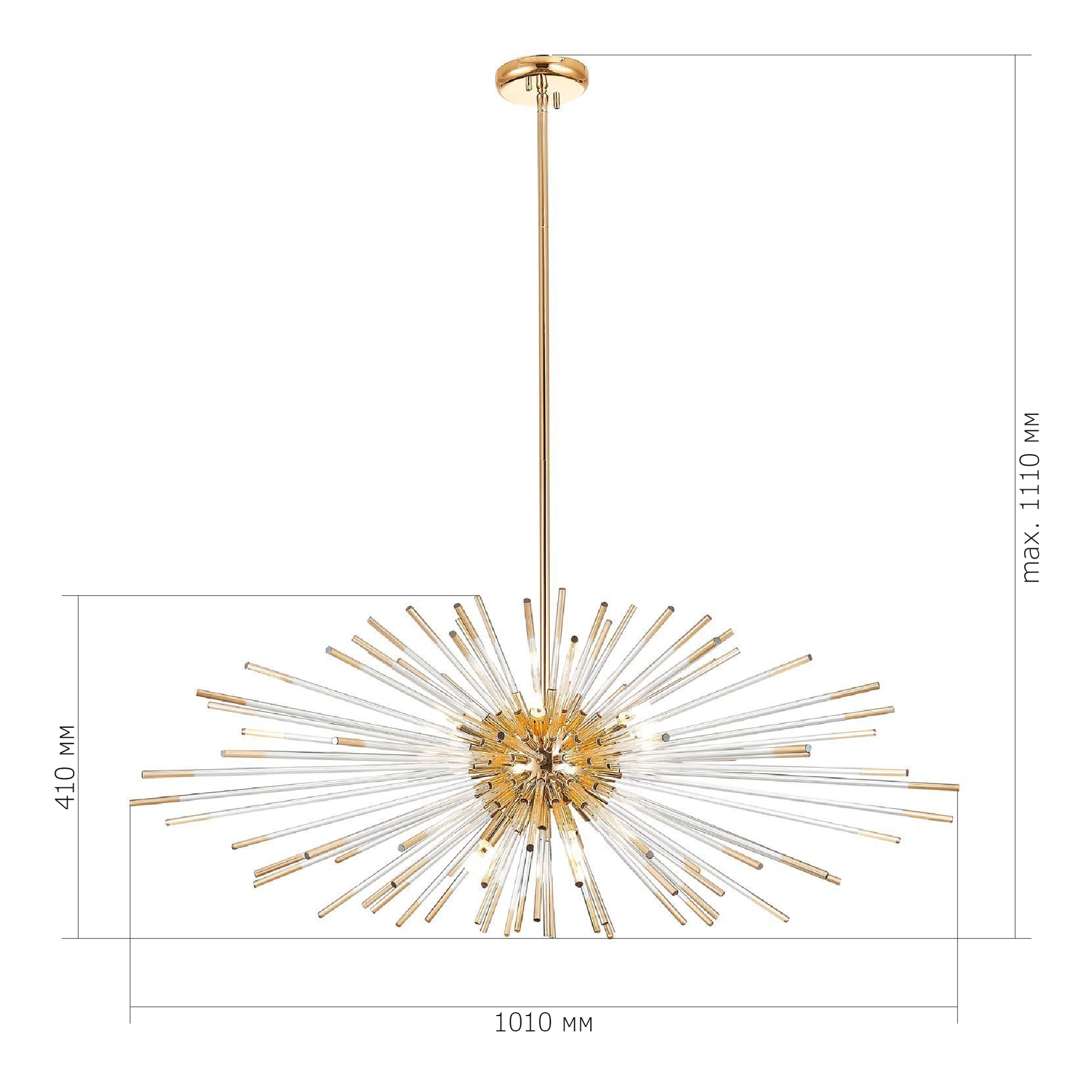 SL1097.203.09 Светильник подвесной ST-Luce Французское золото G9 9*5W КАЛЛИО