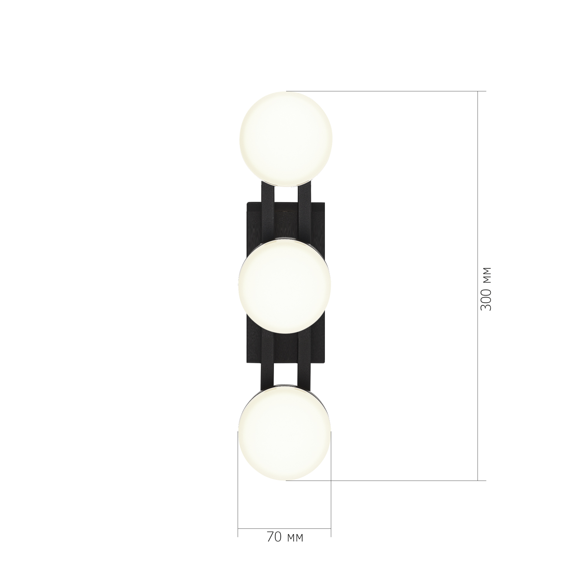 SL6610.401.03 Светильник настенный ST-Luce черный/белый LED 1*6W 4000K MONRO