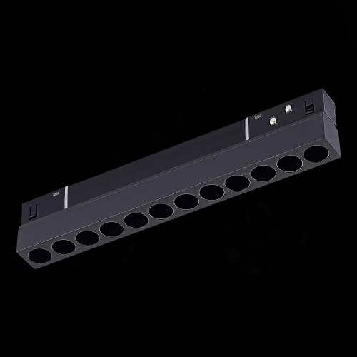 ST806.436.12 Магнитный трековый светильник Черный LED 1*12W 3000K 550Lm Ra&gt;90 36° IP20 L220xW22xH44 SKYLINE 48
