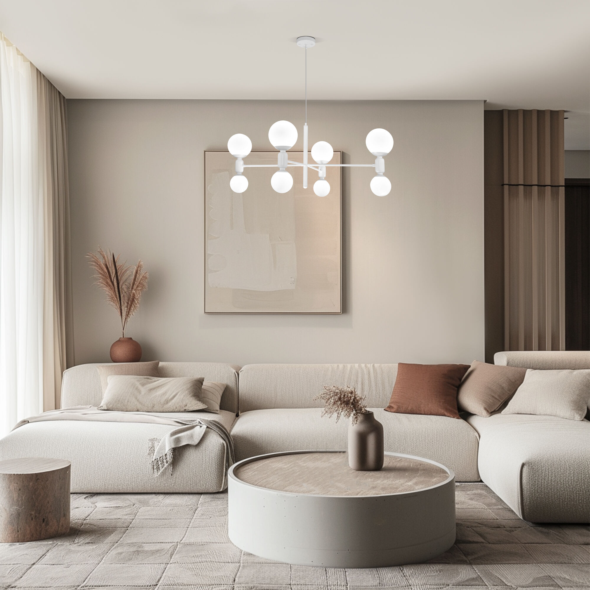 Потолочный светильник белый Smart Eurosvet 30182/8