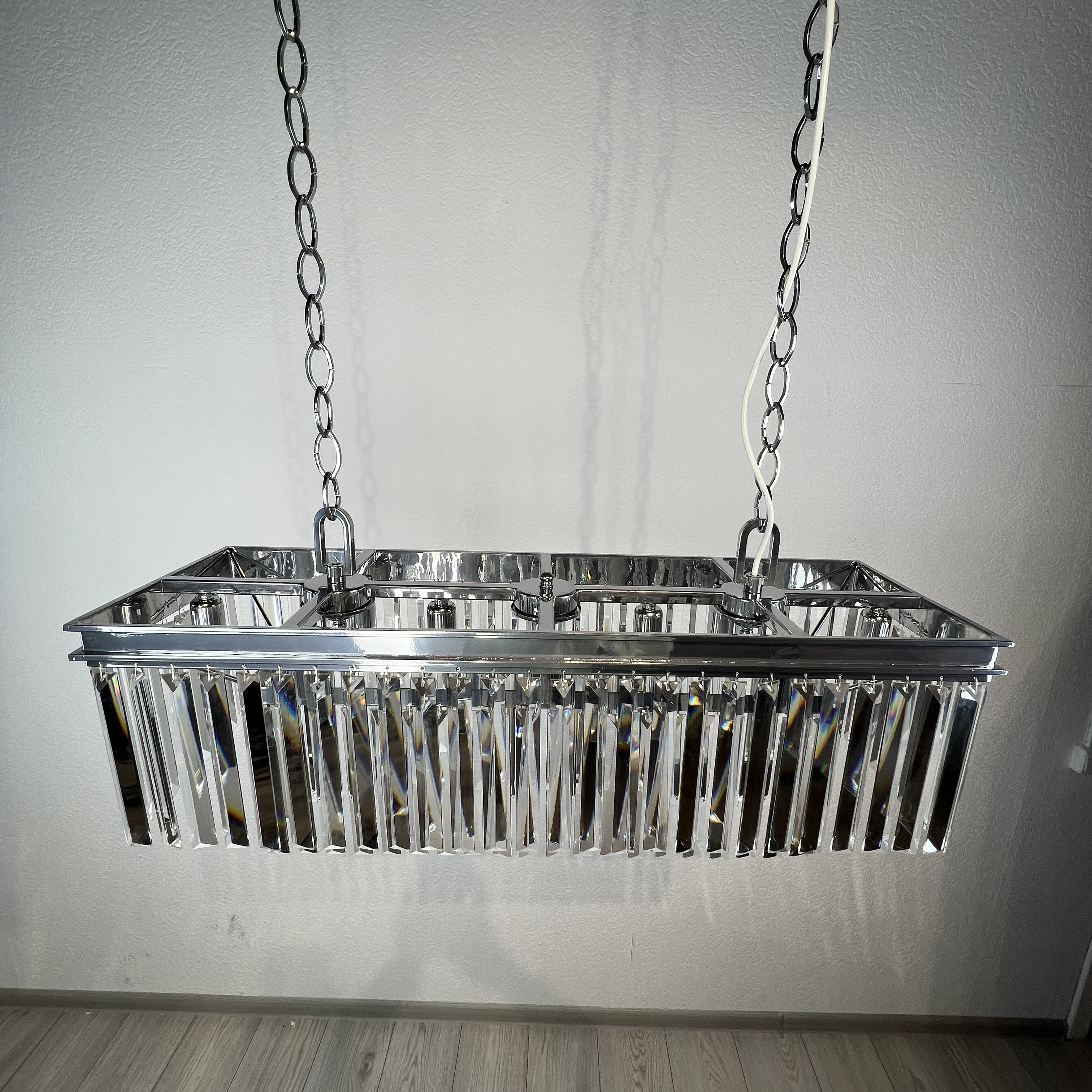 Люстра Rh 1920S Odeon Clear Glass Fringe Chrome от Imperiumloft 228792-22