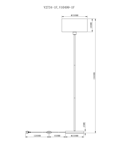 Торшер Moderli V10499-1F Room