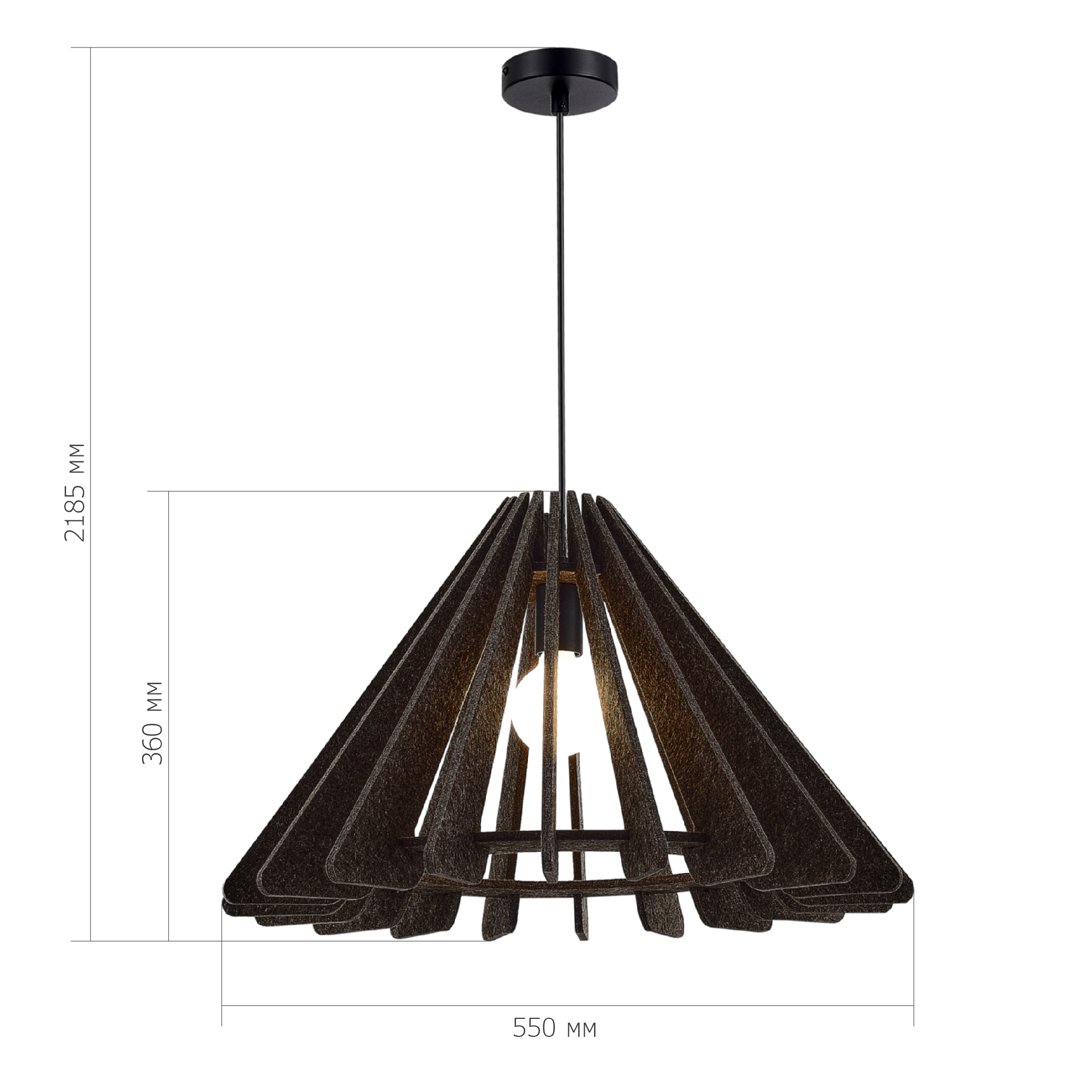 SL3002.413.01 Светильник подвесной ST-Luce Черный/Серый E27 1*60W SENTITO