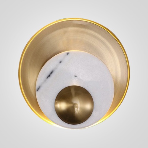 Бра Ginger &Amp; Jagger Pearl Wall Lamp Round Gold от Imperiumloft 144378-22