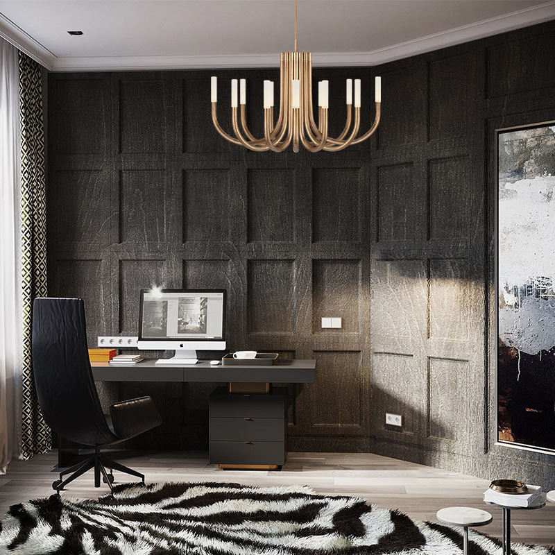 Люстра на штанге LAURA D100 Brass 193442-23