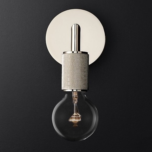 Бра Rh Utilitaire Single Sconce Silver от Imperiumloft 123286-22