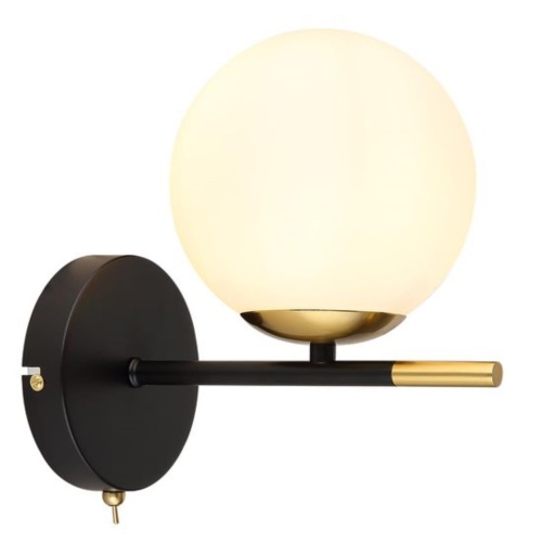 Бра Arte lamp A2224AP-1BK СВЕТИЛЬНИК НАСТЕННЫЙ