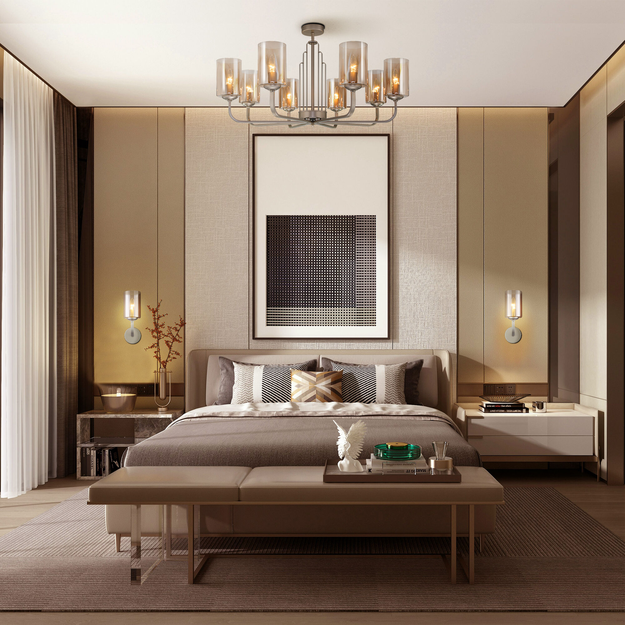 Настенный светильник Eurosvet 60138/1 перламутровое золото