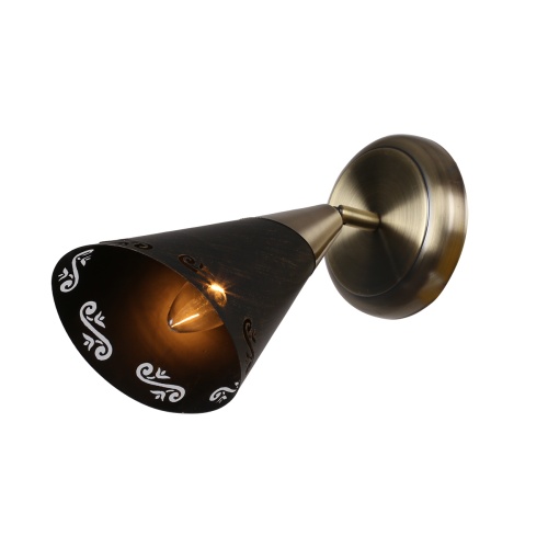 Настенный светильник Escada 595/1A E14*40W Brass/Black