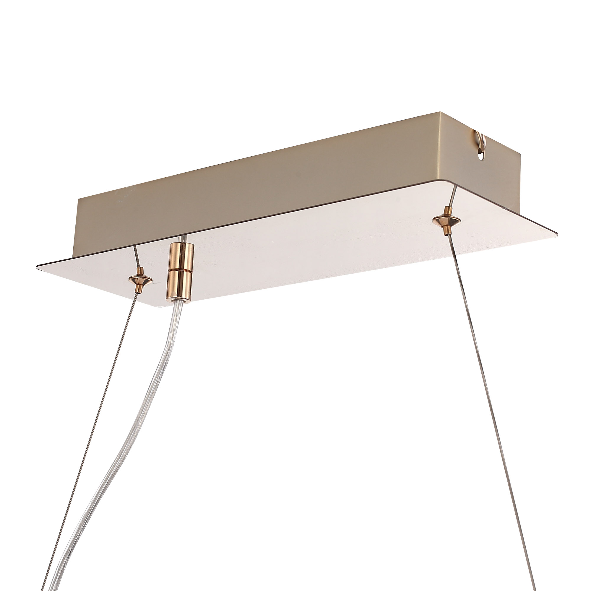 SL6135.233.01 Светильник подвесной ST-Luce золотистый/белый, янтарный LED 1*24W 3000K ЛАЙТА