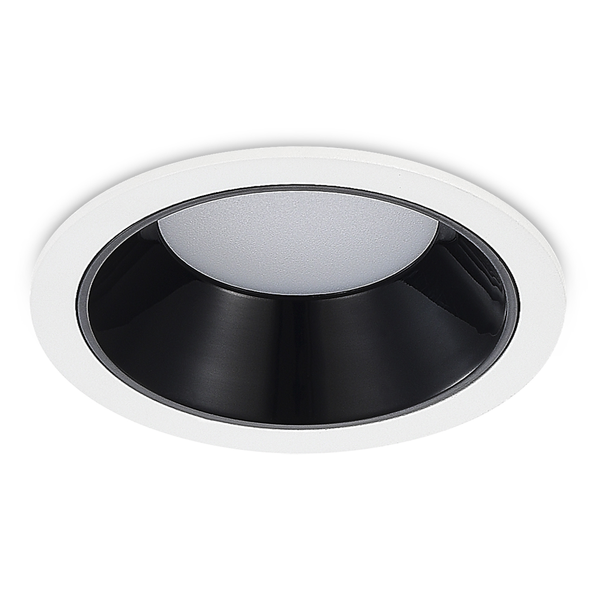 ST755.438.07 Св-к встр. Черный LED 1*7W 3000K 630Lm Ra80 120° IP20 D85xH45 100-240V Встраиваемые светильники