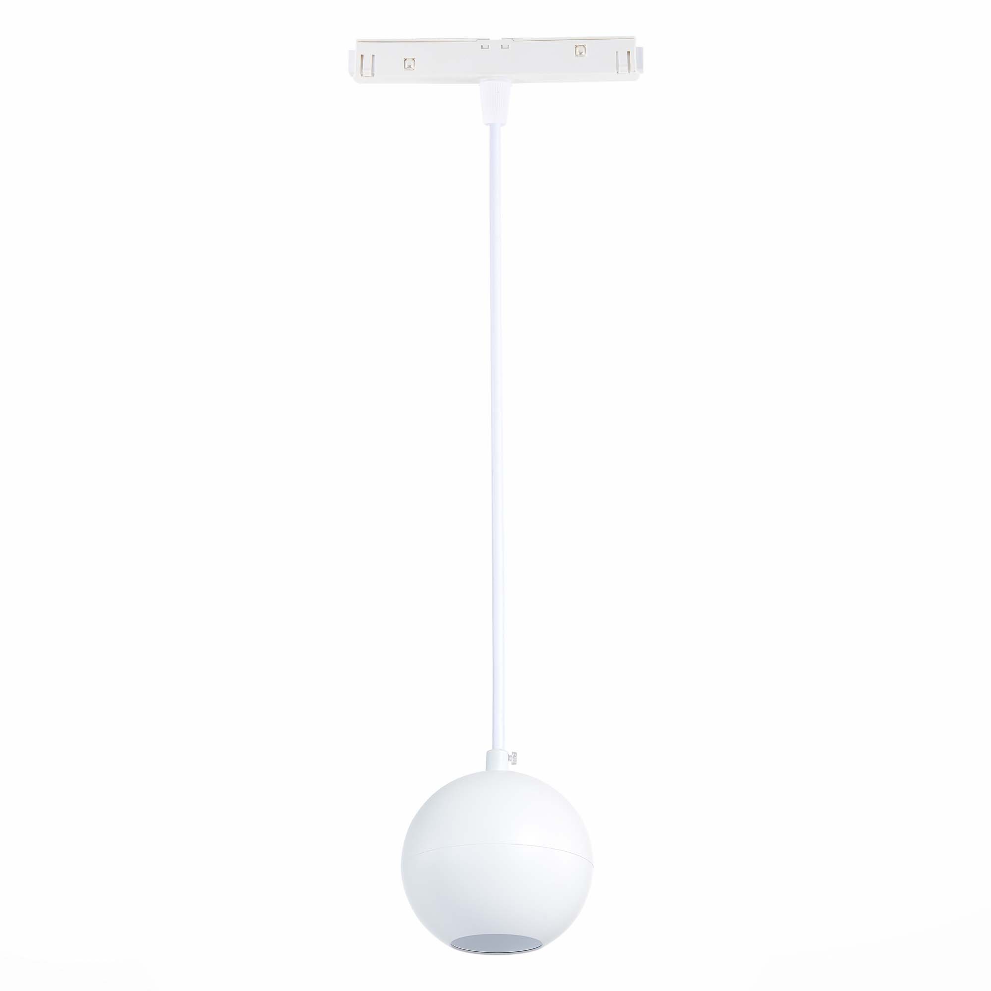 ST354.543.12 Магнитный трековый светильник подвесной Белый LED 1*12W 4000K 750Lm Ra>80 36° IP20 D100 СКАЙЛАЙН 48V