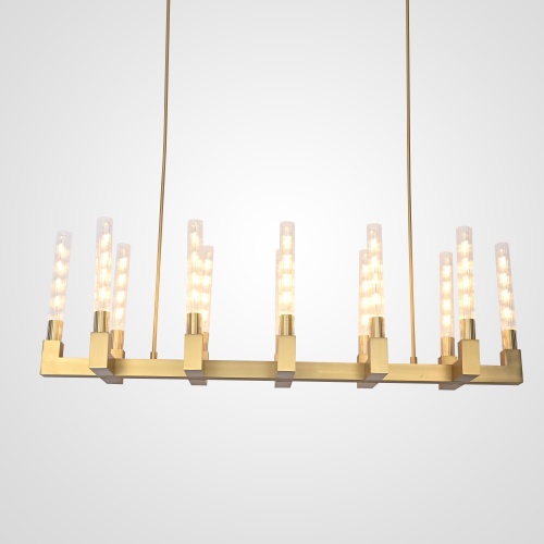 Люстра Canelle Linear Chandelier 12 Modern Brass от Imperiumloft 84598-22