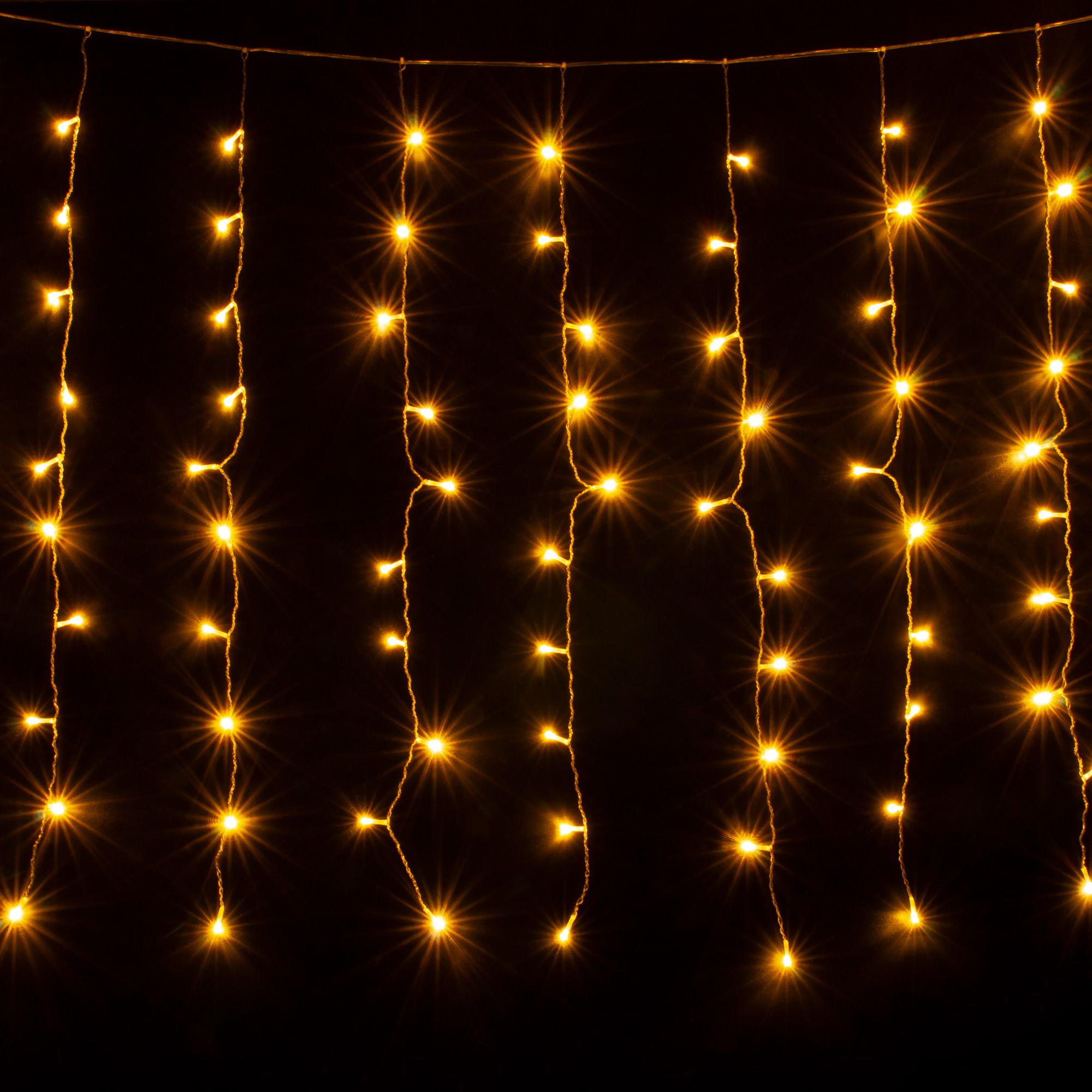 Гирлянда бытовая электрическая занавес Eurosvet 200-001 теплый белый