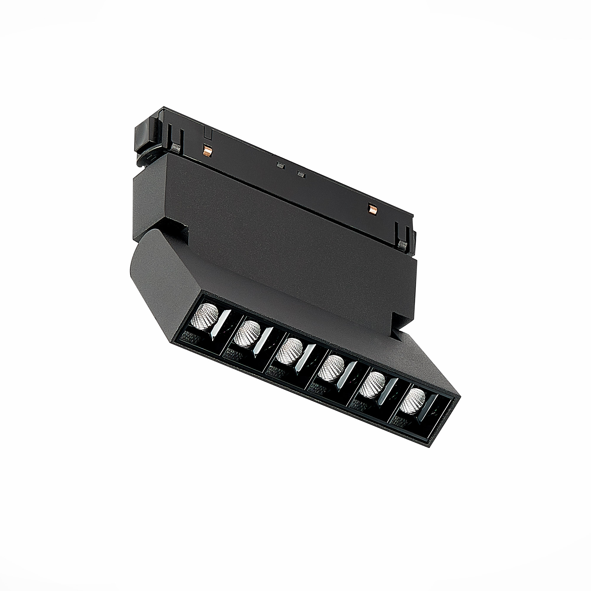 ST364.436.06 Магнитный трековый светильник Черный LED 1*6W 3000K 532Lm Ra>80 36° IP20 L120xW22xH108 СКАЙЛАЙН 48V