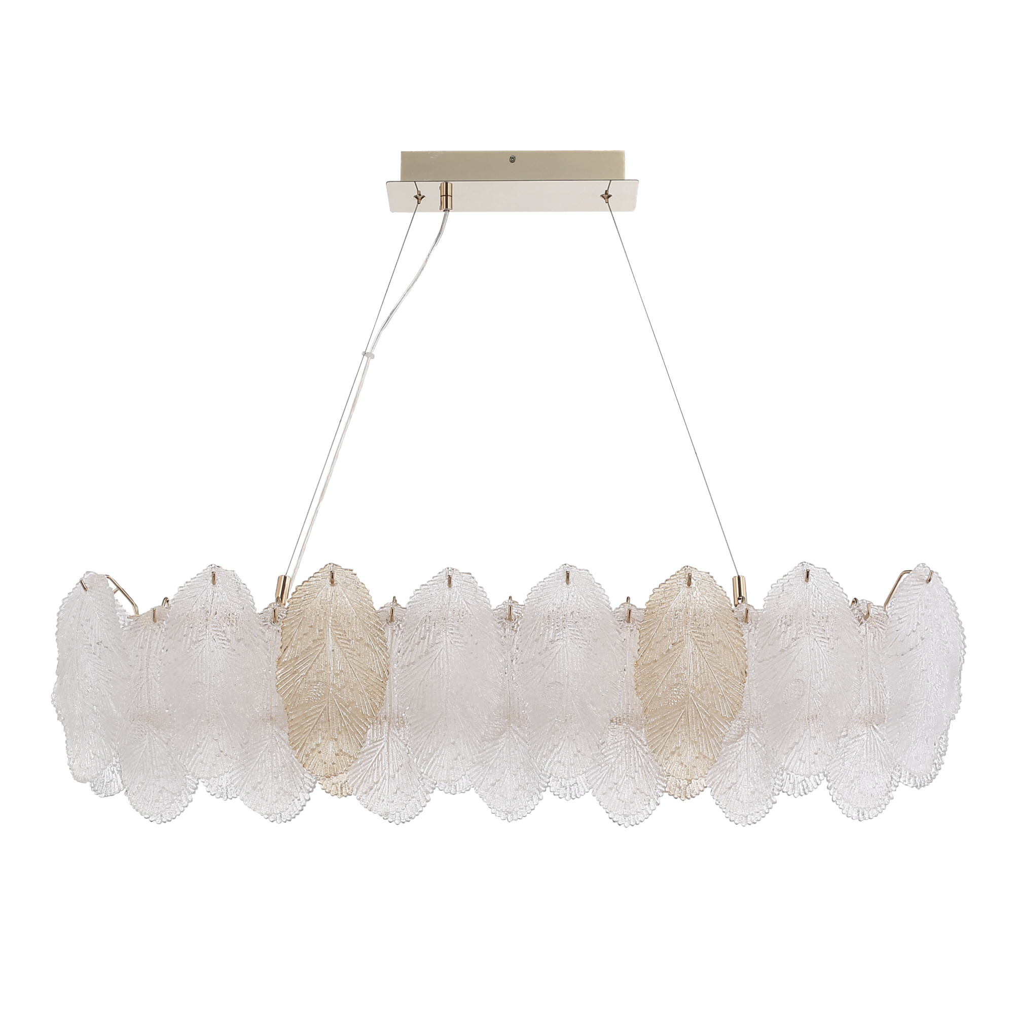 SL6135.233.01 Светильник подвесной ST-Luce золотистый/белый, янтарный LED 1*24W 3000K ЛАЙТА