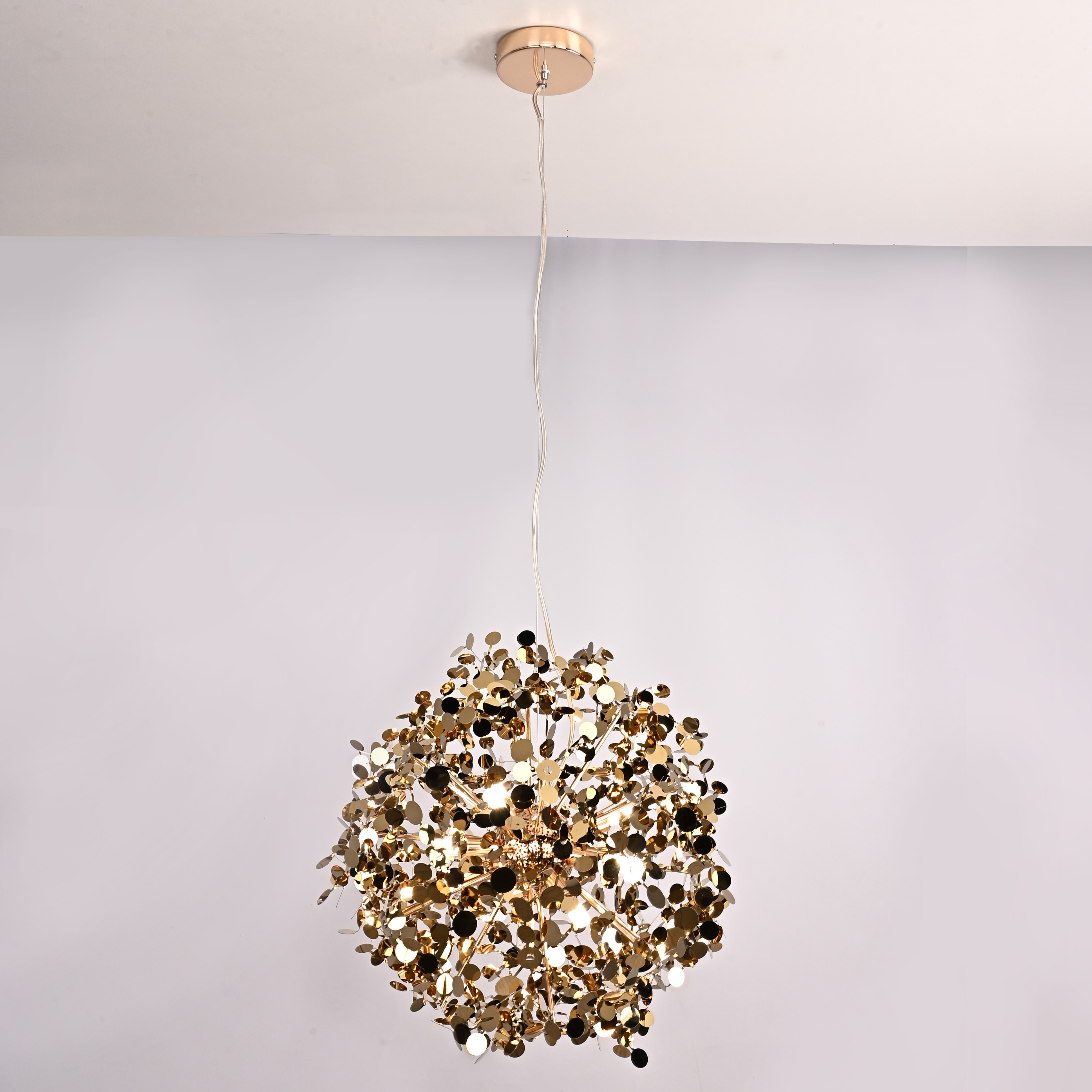 Подвесной светильник Tezani Argent Suspension Pendant lamp 85 gold D50 186184-22