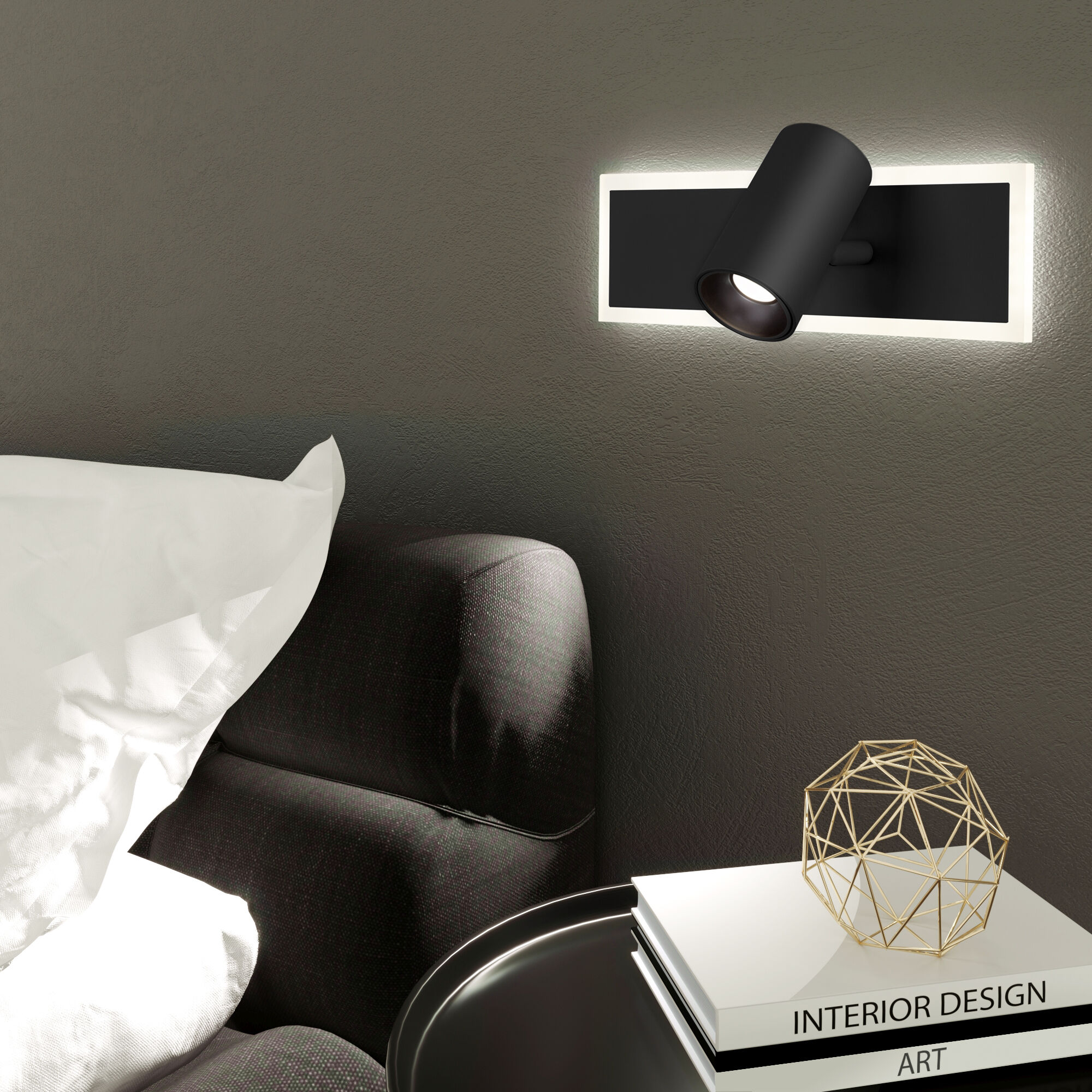 Настенный светильник Eurosvet 20127/1 LED черный