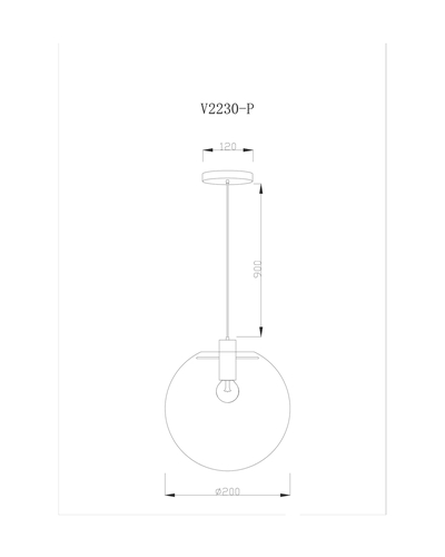 Подвесной светильник Moderli V2230-P Aurora 1*E27*60W