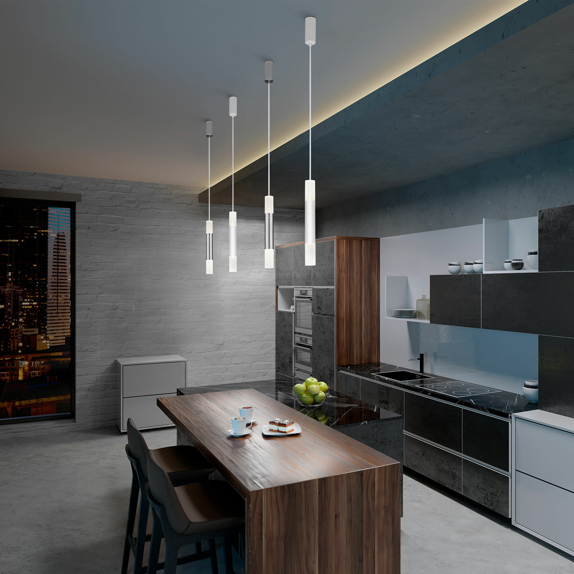 Подвесной светильник Eurosvet 50210/1 LED хром