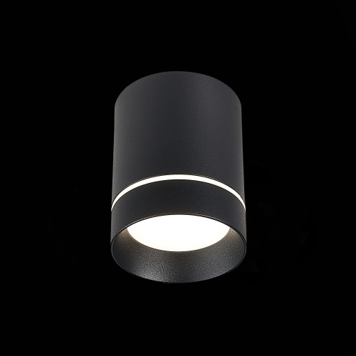 ST115.442.07 Светильник потолочный Черный LED 1*7W 4000K 490Lm Ra&gt;90 120° IP20 D79xH100 170-240V Накладные светильники