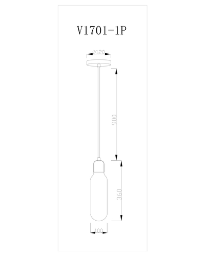 Подвесной светильник Moderli V1701-1P One 1*E27*60W