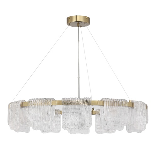 SL6021.203.66 Светильник подвесной ST-Luce золотистый/прозрачный LED 1*66W 3000K VOILE