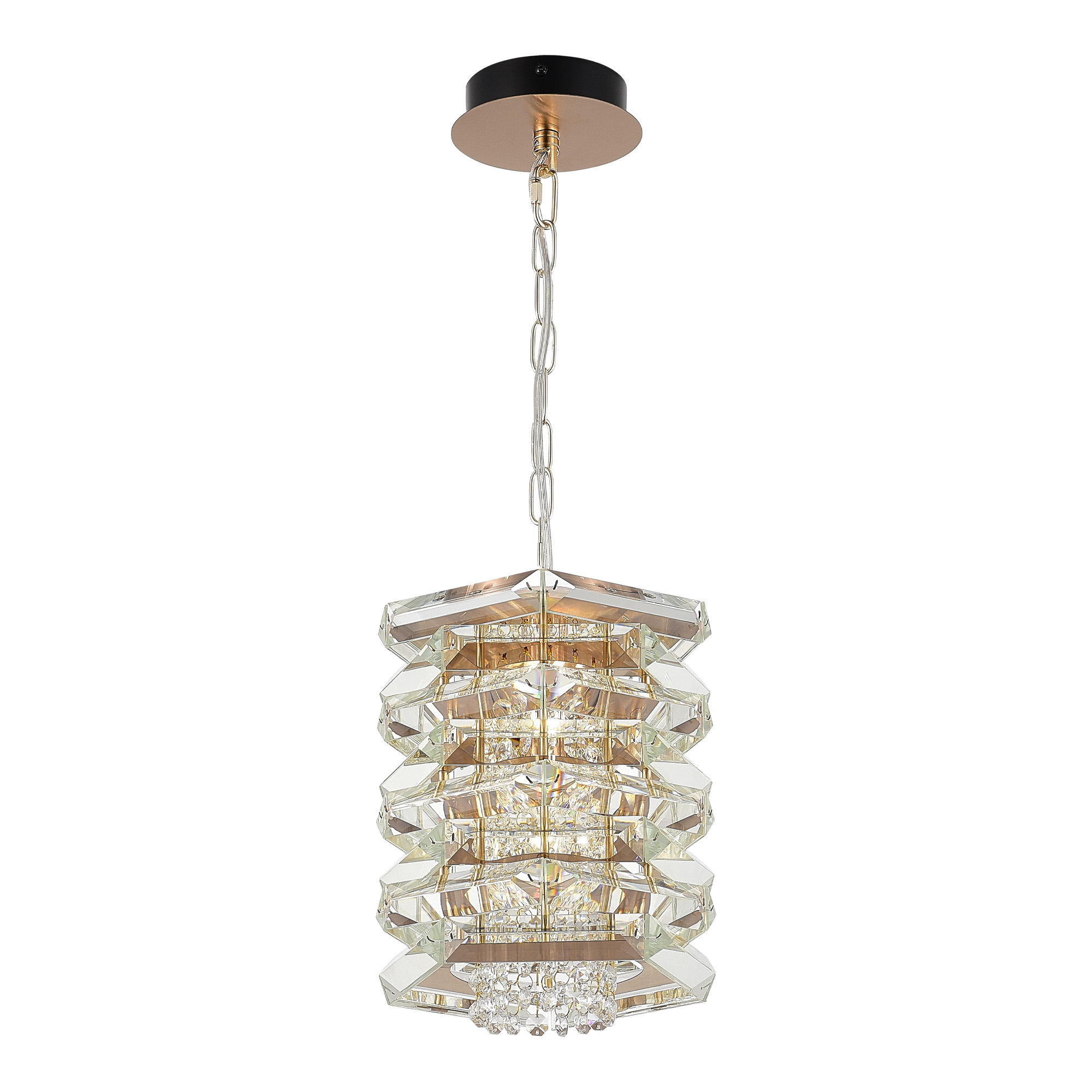 SL6137.203.01 Светильник подвесной ST-Luce медь/прозрачный E14 1*40W STROZZI