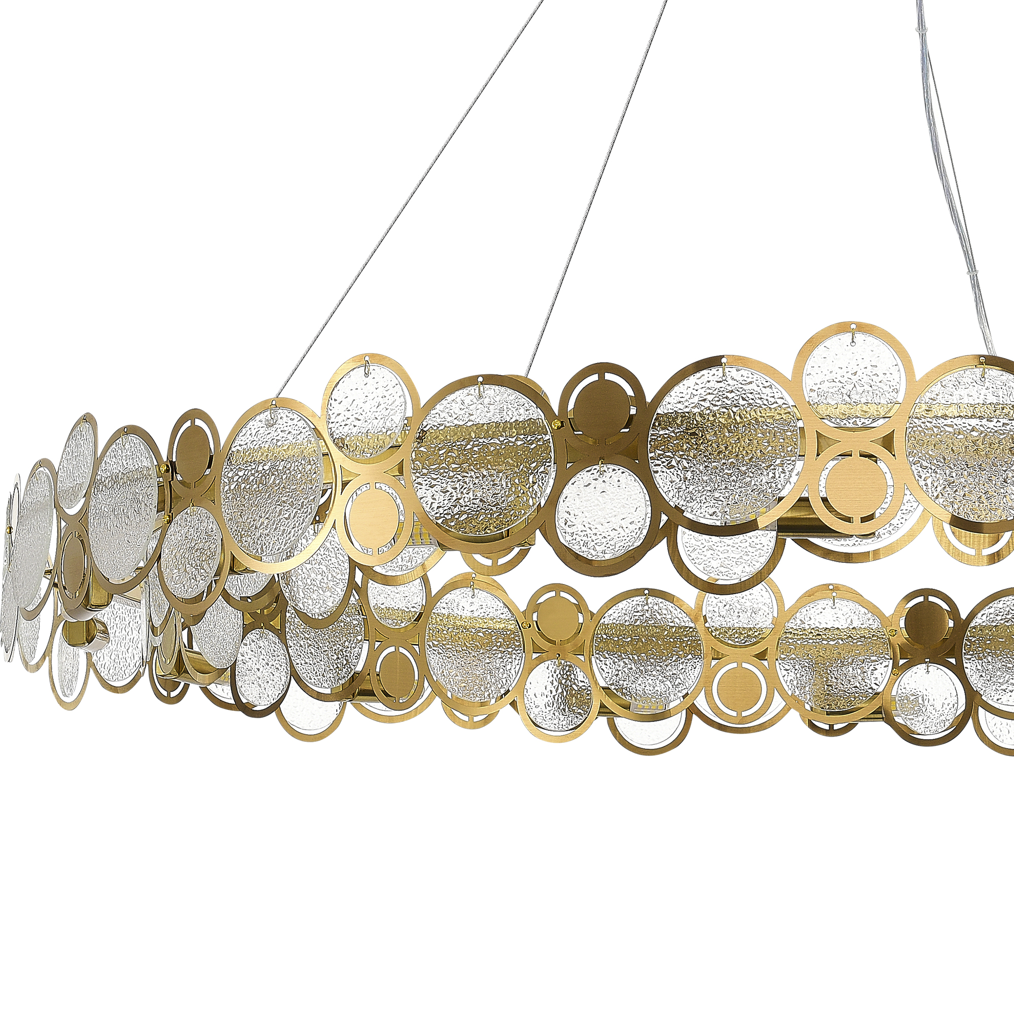 SL6133.313.16 Светильник подвесной ST-Luce Латунь/Дымчатый G9 LED 16*5W 4000K SWATCH