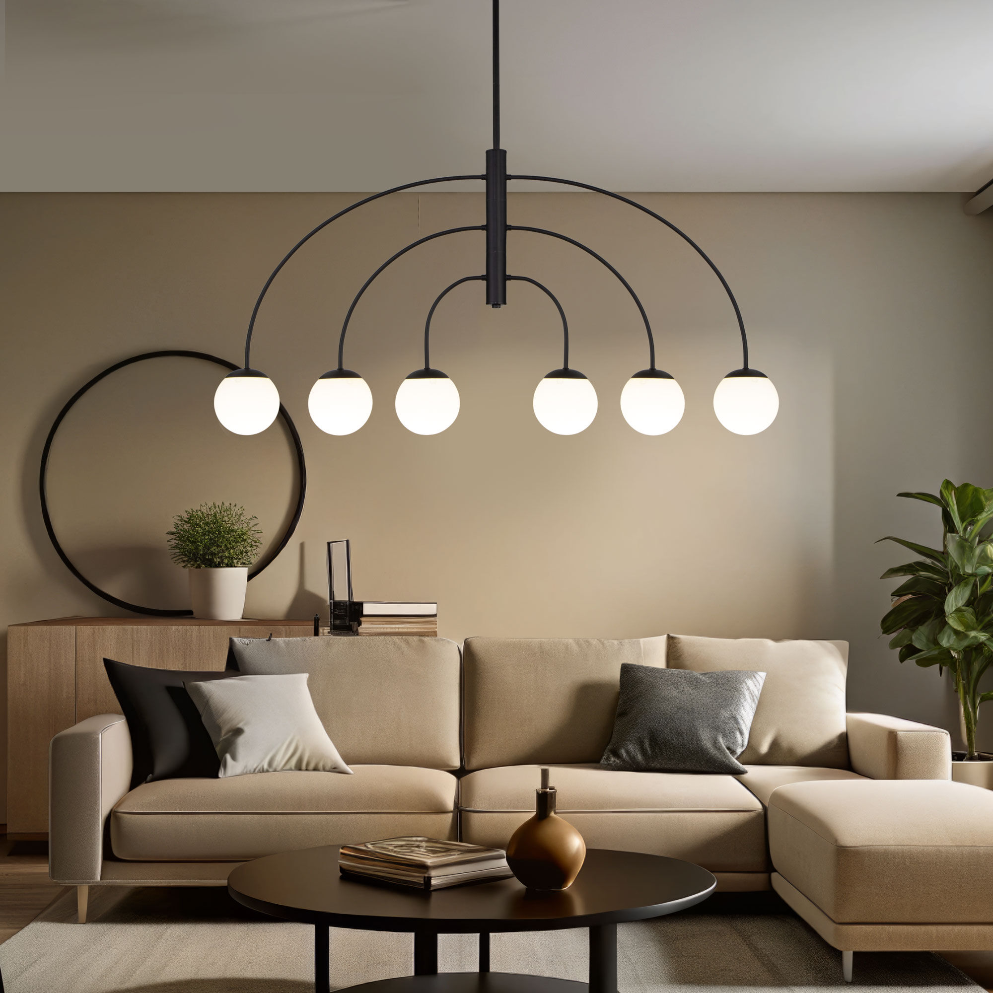 Потолочный светильник Eurosvet 30179/6 черный