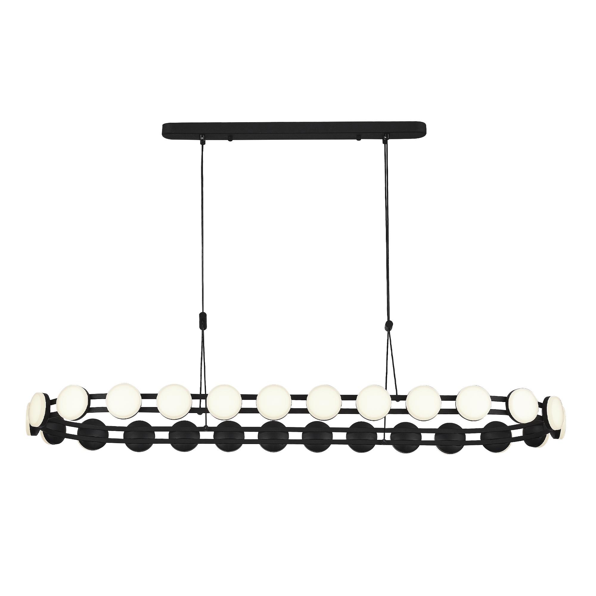 SL6610.403.26 Светильник подвесной ST-Luce черный/белый LED 1*50W 4000K МОНРО