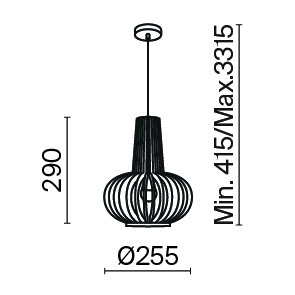 Подвесной светильник Maytoni MOD193PL-01W
