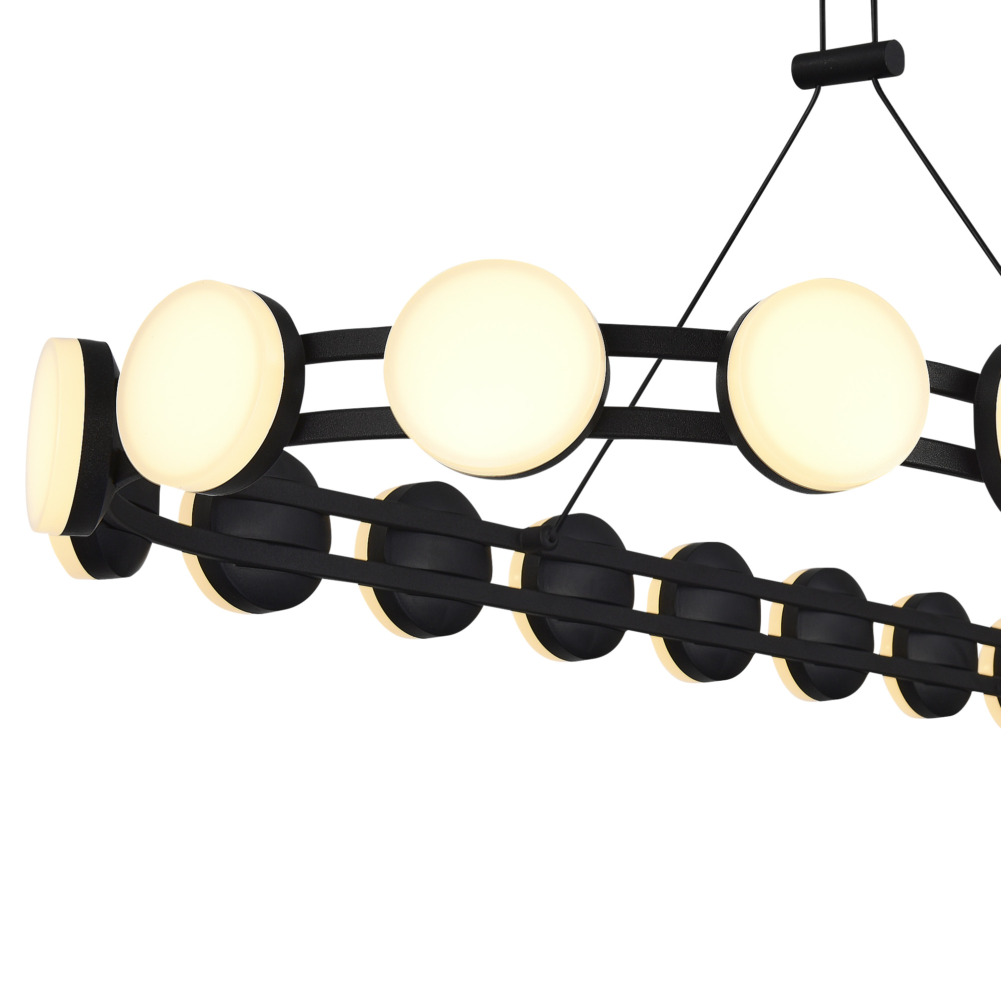 SL6610.403.26 Светильник подвесной ST-Luce черный/белый LED 1*50W 4000K МОНРО