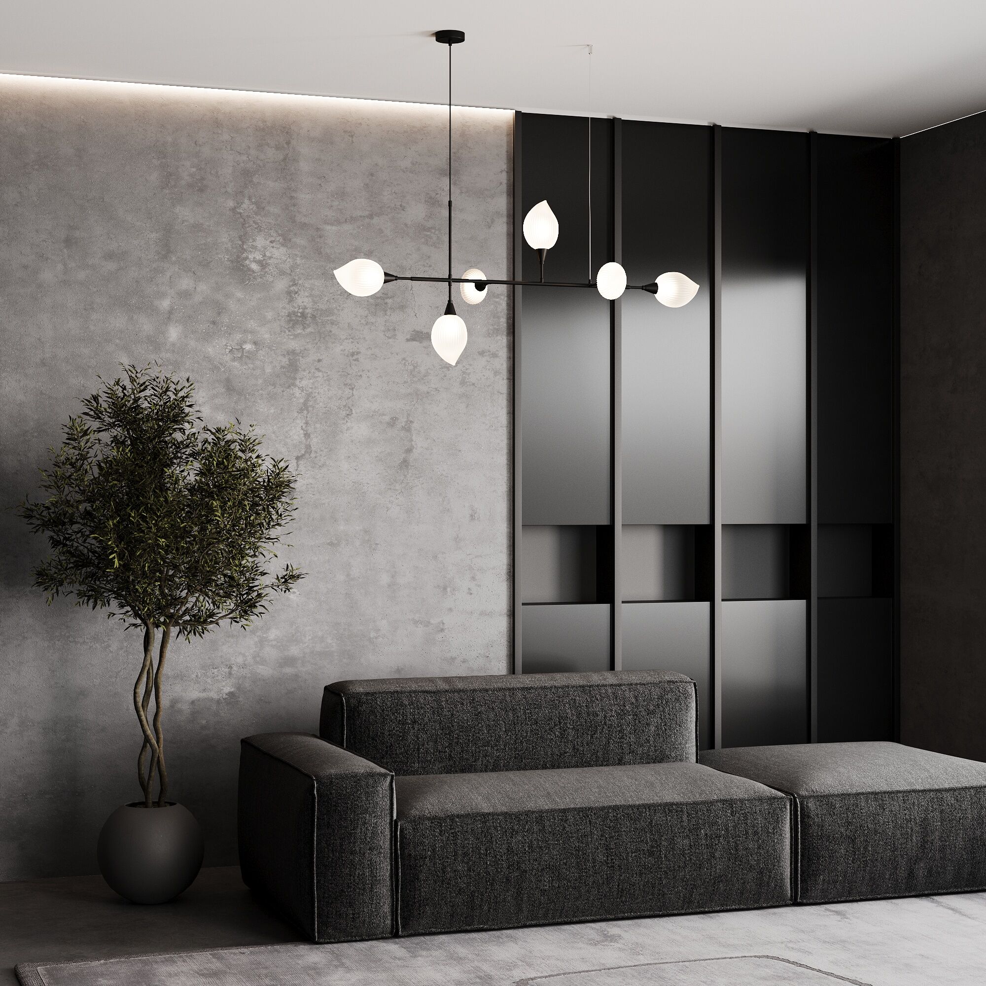 Подвесной светильник Eurosvet 30188/6 черный