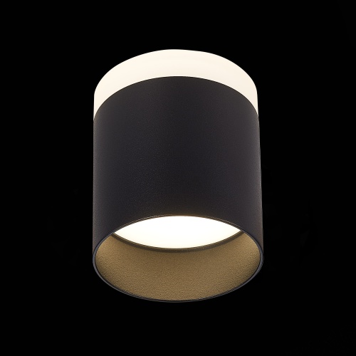 ST102.442.12 Светильник потолочный Черный LED 1*12W 4000K 936Lm Ra&gt;80 120° IP20 D100xH90 170-240V Накладные светильники